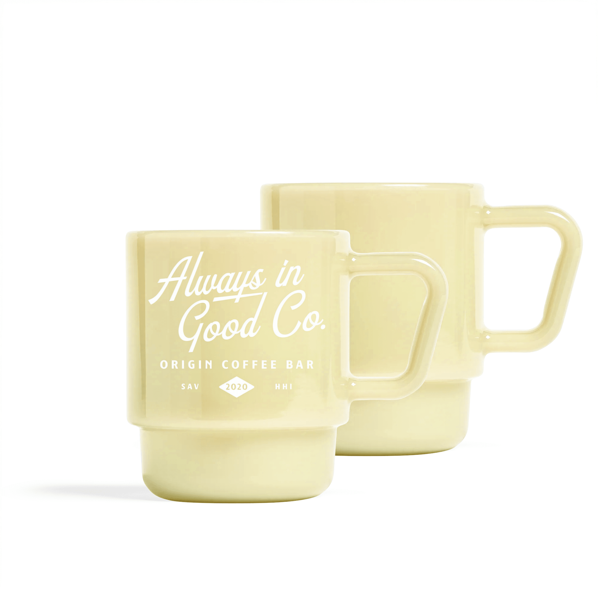 Milk Glass Mug: Butter - Origin Coffee Bar