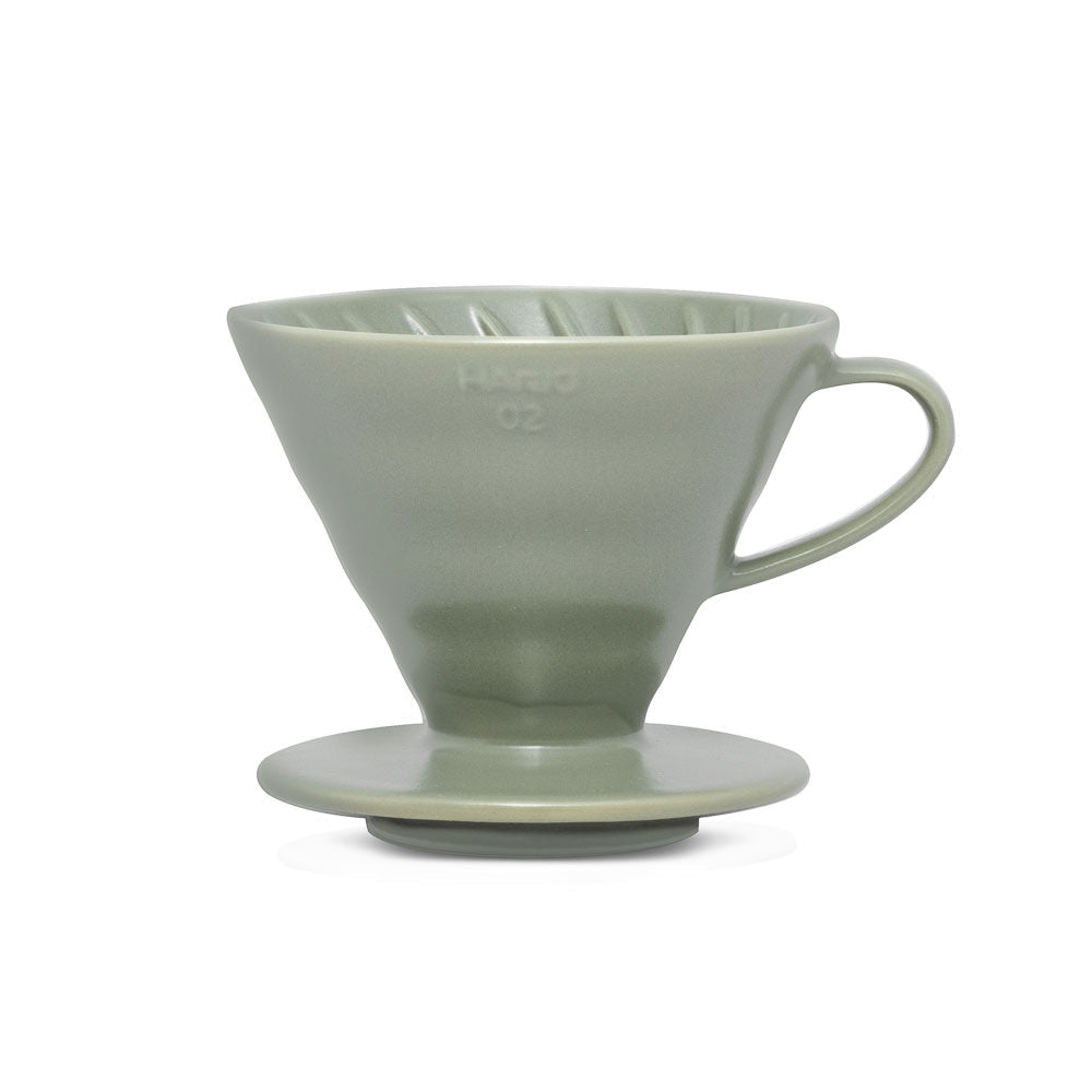 V60 Ceramic Coffee Dripper 02 - Oil Green - Origin Coffee Bar