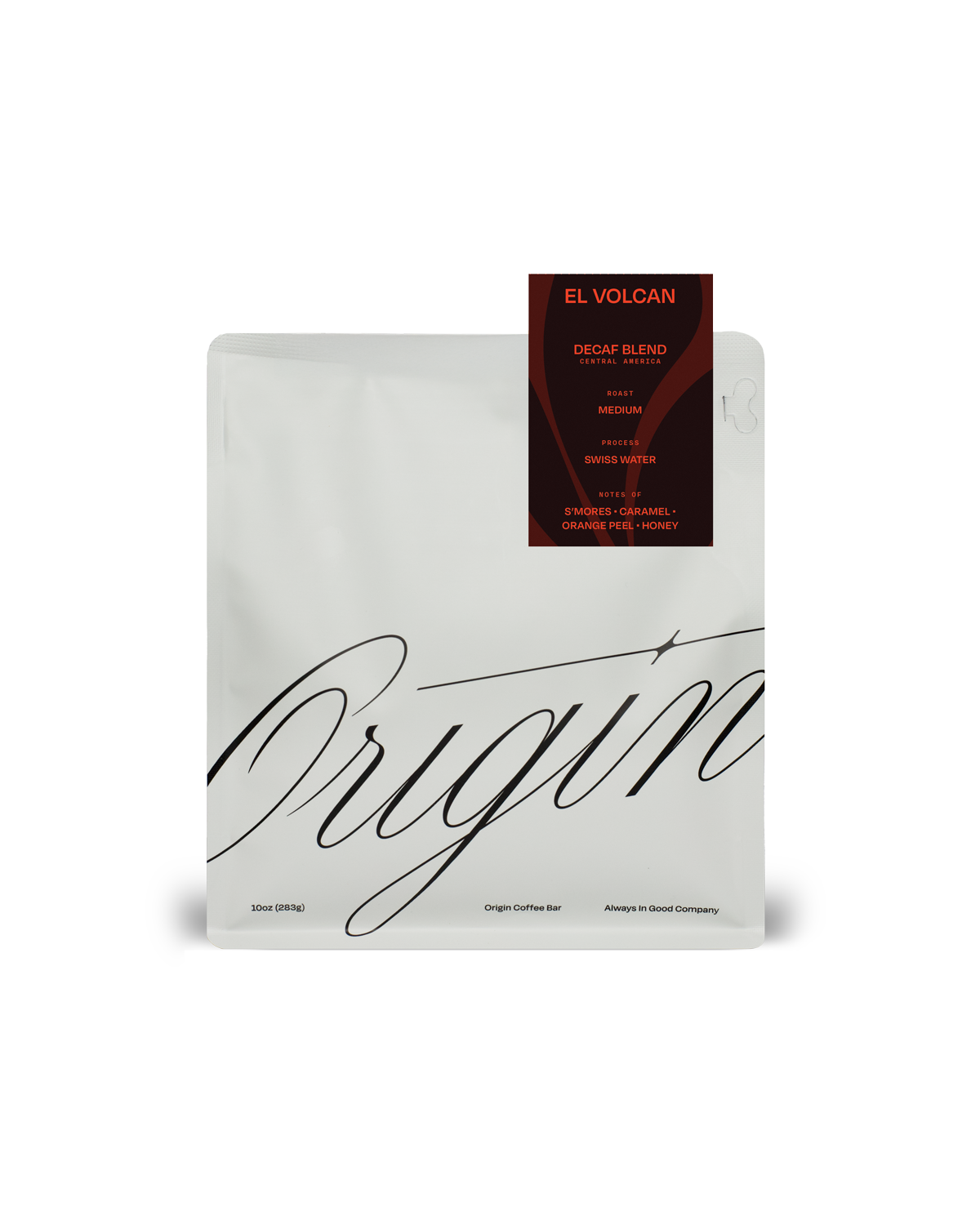 El Volcan Decaf Blend Medium Roast Specialty Coffee Origin Coffee Bar Savannah Georgia