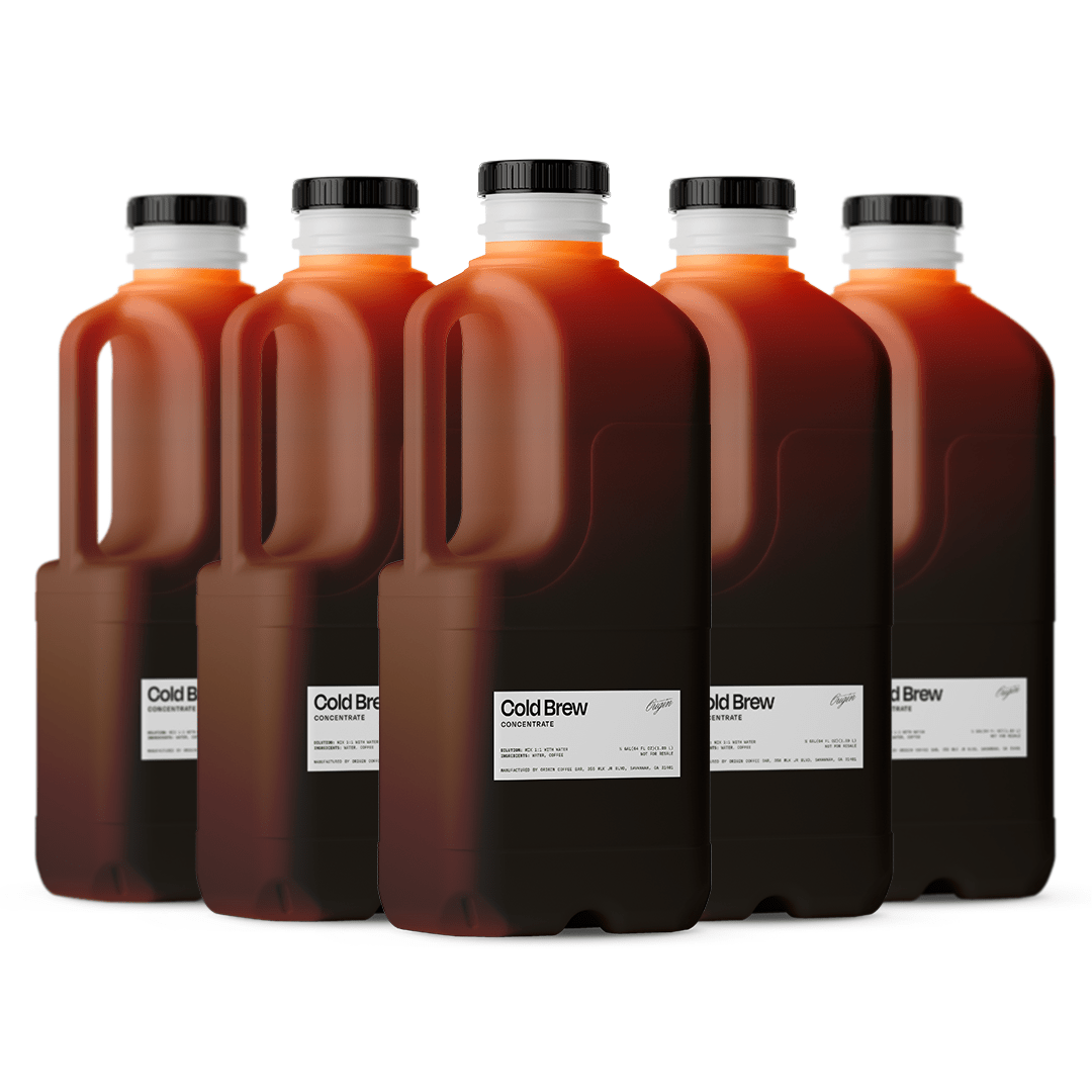 Cold Brew Concentrate: 5-Pack (Half-Gallon Jugs) - Origin Coffee Bar