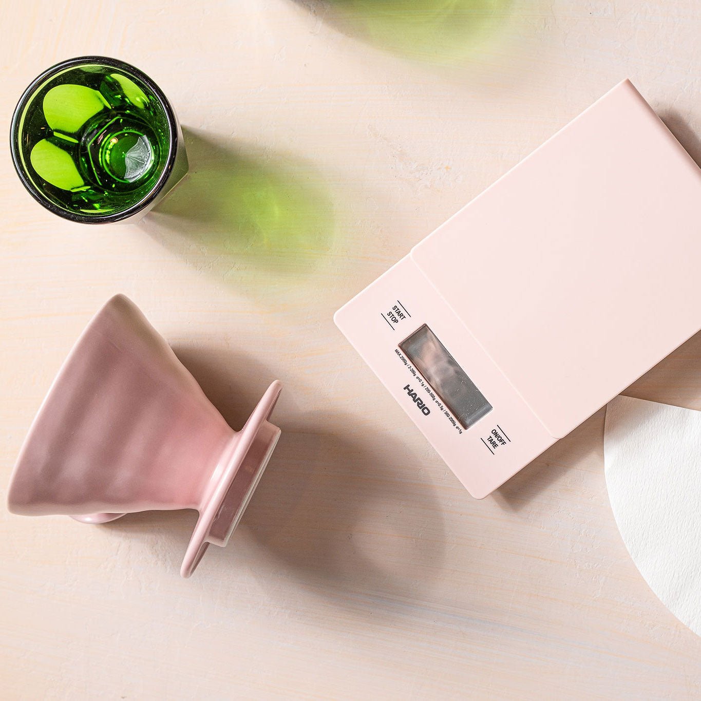 Hario V60 Drip Scale and Timer - Matte Pink - Origin Coffee Bar