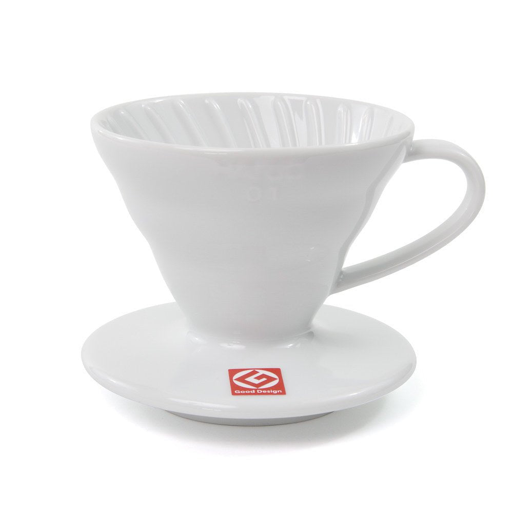 V60 Ceramic Coffee Dripper 01 - White - Origin Coffee Bar