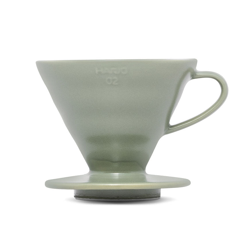 V60 Ceramic Coffee Dripper 02 - Oil Green - Origin Coffee Bar