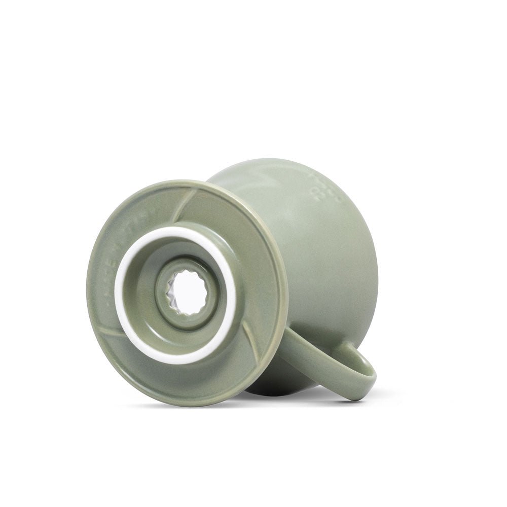 V60 Ceramic Coffee Dripper 02 - Oil Green - Origin Coffee Bar