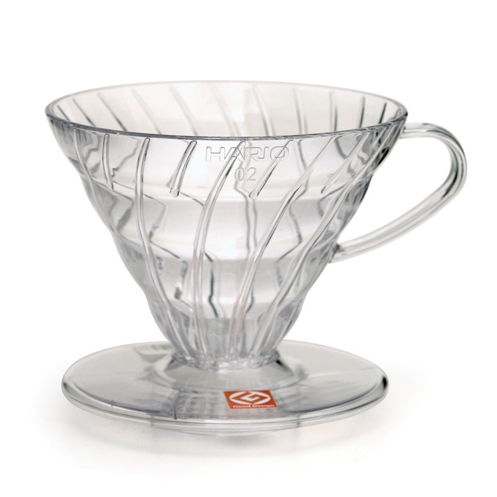 V60 Plastic Coffee Dripper 02 - Clear - Origin Coffee Bar